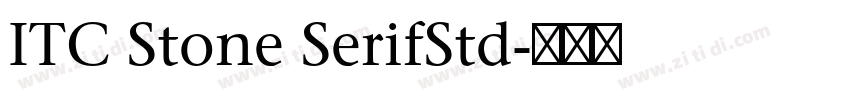 ITC Stone SerifStd字体转换